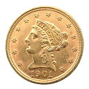 自由の女神 イーグル金貨 リバティ アメリカ 1901年 21.6金 4.1g コイン イエローゴールド コレクション Gold 美品