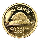 カナダ ビーバー金貨 2014年 1.2g 1/25オンス エリザベス女王 純金 24金 イエローゴールド コイン コレクション Gold