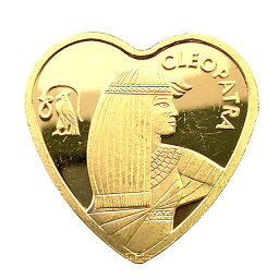クレオパトラ金貨 ハート スイス 5g 純金 24金 イエローゴールド コレクション アンティークコイン Gold