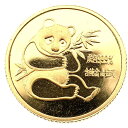 パンダ金貨 中国 24金 純金 1982年 3.1g 1/10オンス イエローゴールド コイン GOLD コレクション 美品