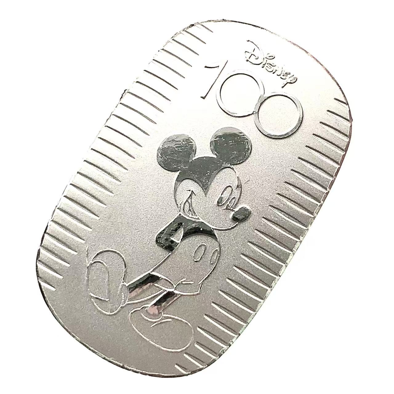 ミッキー 純プラチナ 楕円 10.4g プラチナ貨 PT999 コレクション 美品