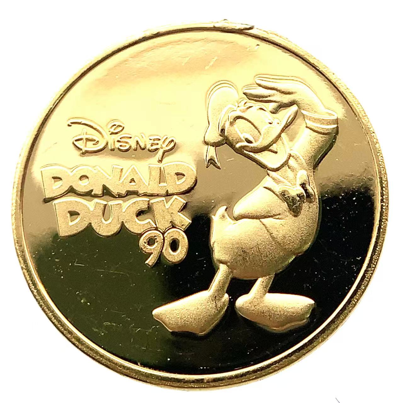 ディズニー金貨 ドナルドダック 24金 純金 3.1g コイン コレクション Gold
