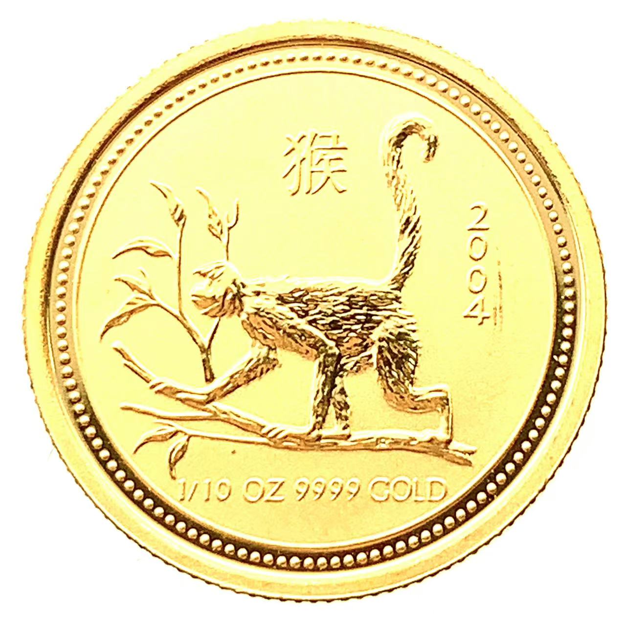 干支さる金貨オーストラリア2004...