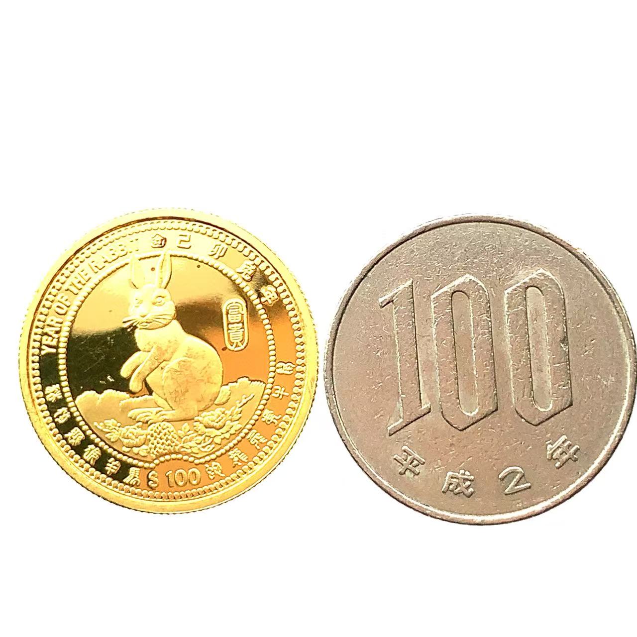 ��٥ꥢ ��� 100�ɥ� 1999ǯ 24�� ��� 6.2g ������ 1/5���� ��������������� ���쥯����� Gold