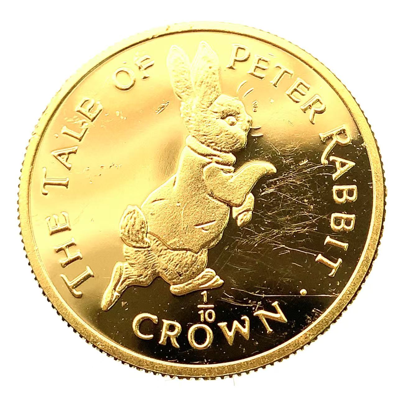 ピーターラビット金貨 ジブラルタル エリザベス女王 1/10オンス 1995年 3.1g 24金 純金 イエローゴールド コレクション Gold