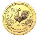 干支 金貨 とり 鶏 オーストラリア 2017年 K24 純金 1.5g コイン 1/20オンス イエローゴールド コレクション Gold