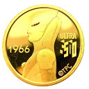 ウルトラマン 50周年記念金貨 ツバル エリザベス女王 2016年 24金 15.5g コイン イエローゴールド コレクション Gold