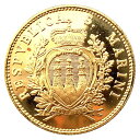 サンマリノ 紋章図 2スクディ金貨 1975年 5.9g K22 コインペンダント コレクション