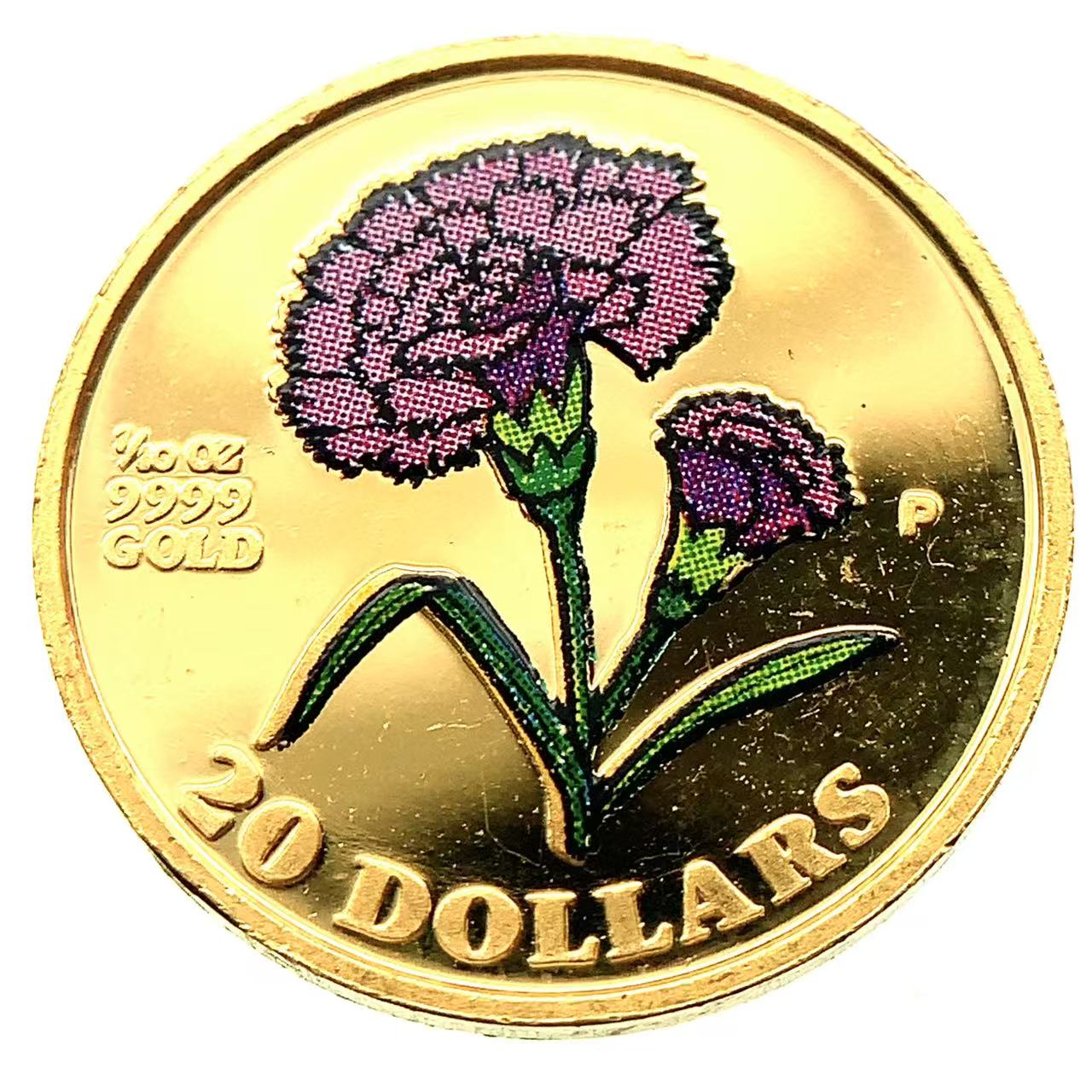 クック諸島 Mother's Day 金貨 カラーコイン 1/10オンス 1996年 3.1g K24 純金 イエローゴールド コレクション Gold