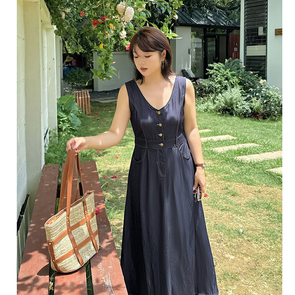 ゆったり ジャンパー スカート クラシック ウエスタン デニムオーバーオール スカート 女性用 夏 2024年 フレンチ ドレス カレッジ スタイル フレッシュ フォレスト ホット