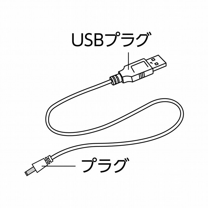 楽天SANOKAN楽天市場店GEX ピュアクリスタル　P-6ポンプ用USBコード白72703（ピュアクリスタルミューティー）P-6ポンプにUSB5Vから電源供給できます
