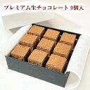 プレミアム 生チョコレート 9個入 ベルギー産 高級 チョコレート 使用 生チョコ 母の日 プレゼント ギフト バレンタイン チョコ お返し ホワイトデー