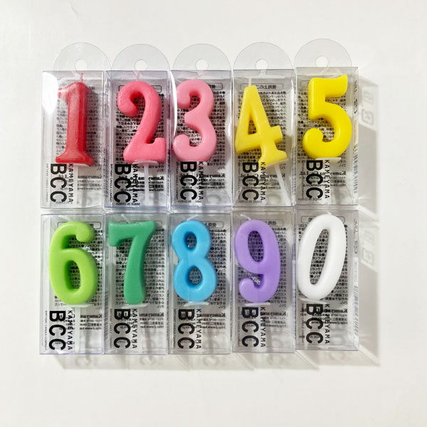 数字のキャンドル(ばら売り)