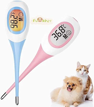 「動画あり」ペット用 電子体温計 デジタル温度計 検温 犬 猫 いぬ ねこ ペット用検温器 先端やわらか仕様で安全 検…