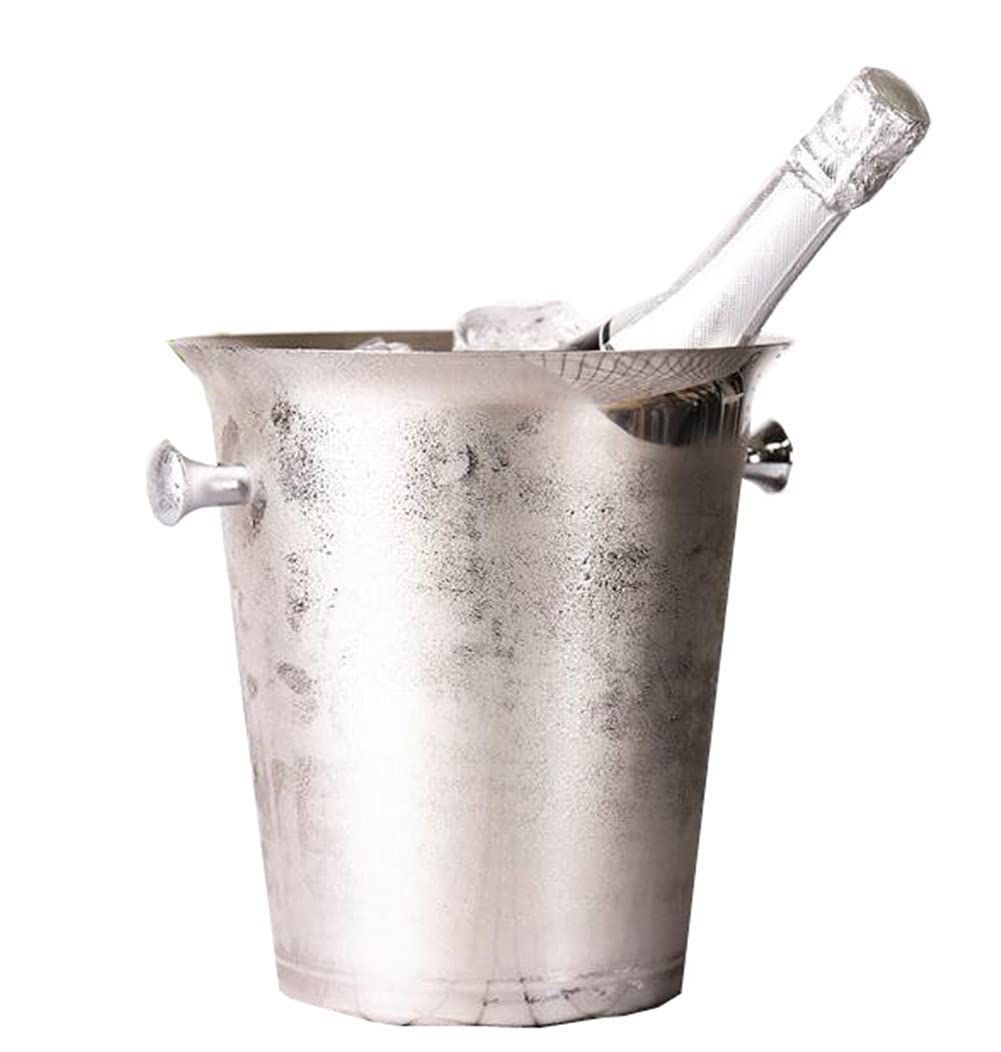 アイスペール アイスバケット ワインクーラー ハンドル付き 氷入れ 大容量 バスケット ワイン シャンパン ビール用