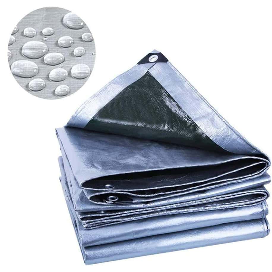 3*3m 防雨棚 防雨シート ターポリン PEターポリン 防水 防塵 防風 植物保護カバー アウトドア キャンプ 防鳥 ポンチョ プラスチック カーテン 屋外用