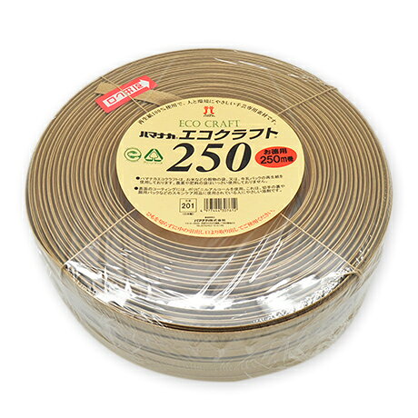 エコクラフト250＜ナチュラルカラー：201＞250m巻【ハマナカ】 sanoya-10002004 あっと クラフト サンプル画像2