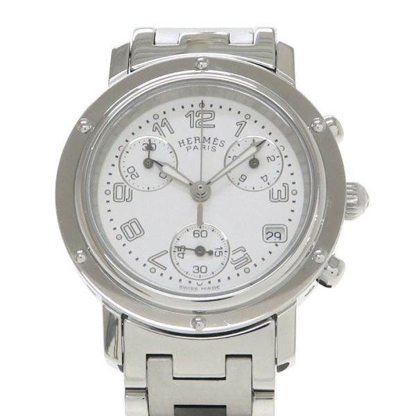 エルメス クリッパークロノ 31mm CL1.310 レディース 腕時計【Aランク】【中古】