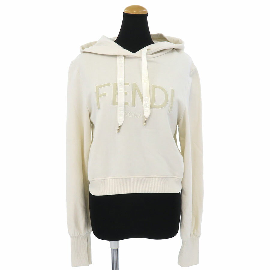 値下げいたしました　FENDI ショート丈ホワイトアイボリーパーカー♪ Mサイズ 楽天市場】fendi パーカー（レディースファッション）の通販