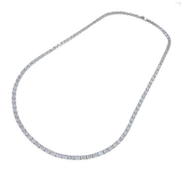 【送料無料】【中古】デビアス ダイヤテニスネックレス/D17.64ct 【無料ギフトラッピング】【Aランク】