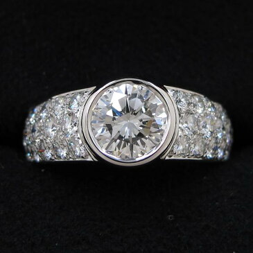 【中古】カルティエ ダイヤリング#51(日本サイズ10.5号近辺) 【無料ギフトラッピング】【Aランク】