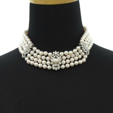 ミキモト パールダイヤチョーカー 【無料ギフトラッピング】【Aランク】【中古】