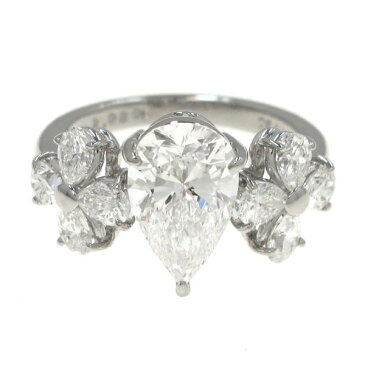 ミキモト ダイヤリング/ペアシェイプ/D2.08ct#10.5 【無料ギフトラッピング】【Aランク】【中古】