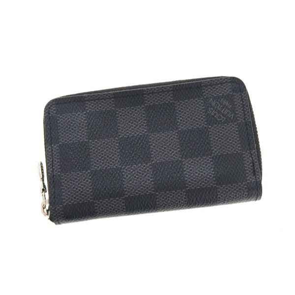 ルイヴィトン ダミエ グラフィット・ジッピー・コインパース N63076【Aランク】【中古】
