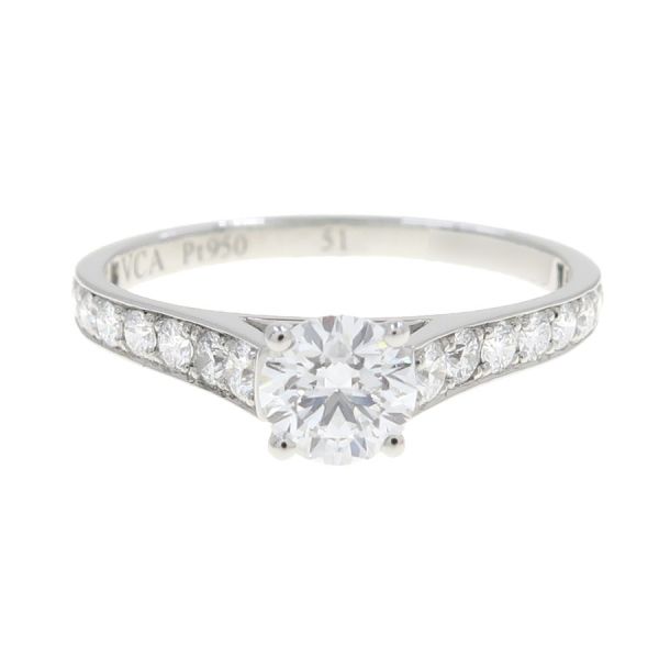 ヴァンクリーフ＆アーペル ロマンスソリティアダイヤリング/D0.42ct#51(日本サイズ号10.5近辺) 【無料ギフトラッピング】【Aランク】【中古】のサムネイル