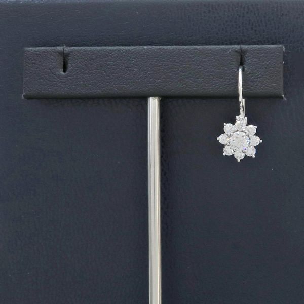 ハリーウィンストン サンフラワーミニワイヤーダイヤピアス/片耳 【無料ギフトラッピング】【Aランク】【中古】