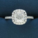ハリーウィンストン マイクロパヴェリング/D1.52ct/クッションカット#8.5 【無料ギフトラッピング】【Aランク】【中古】