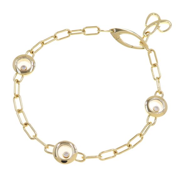 ショパール ハッピーダイヤアイコンブレスレット/85A117 【無料ギフトラッピング】【Aランク】【中古】