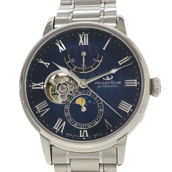 オリエントスター メカニカルムーンフェイズ 41mm RK-AY0103L メンズ 腕時計【Aランク】【中古】