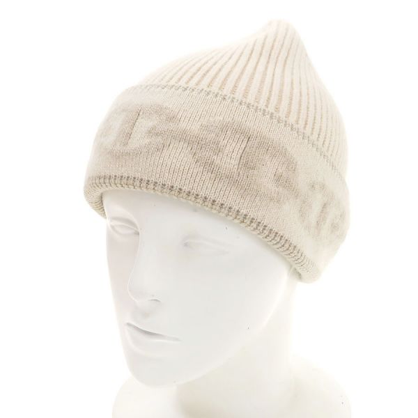 エルメス ニットキャップ ベージュ エルメス シェーヌダンクル ニットキャップ L カシミヤ ベージュ