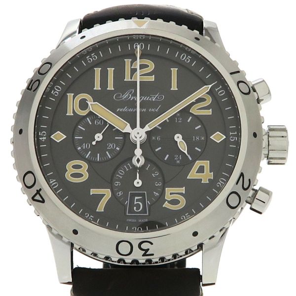 A, E, H, I, O, V, W - ブレゲ トランスアトランティック タイプXXI 42mm 3817ST メンズ 腕時計【Aランク】【中古】