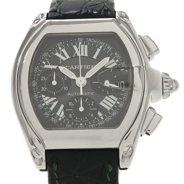 カルティエ ロードスタークロノ 40mm W62007X6 メンズ 腕時計【Aランク】【中古】
