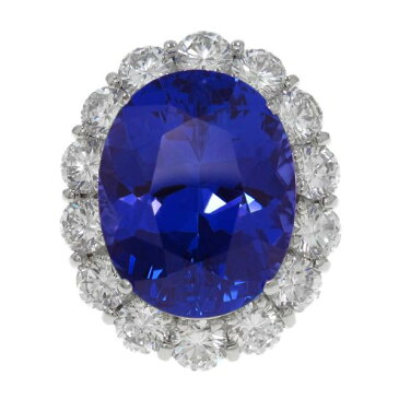 Pt900タンザナイトダイヤリング#13 【無料ギフトラッピング】【Aランク】【中古】