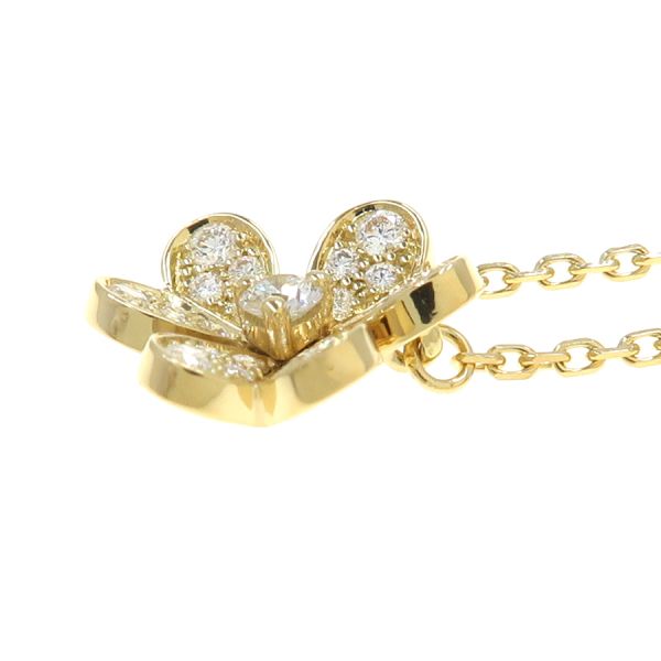 ヴァンクリーフ＆アーペル フリヴォルダイヤネックレス/ミニモデル 【無料ギフトラッピング】【Aランク】【中古】