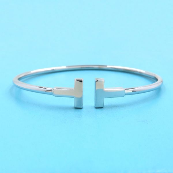 ティファニー Tワイヤーバングル 【無料ギフトラッピング】【Aランク】【中古】