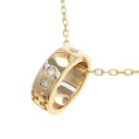 グッチ アイコンアモールネックレス/ダイヤ8P 【無料ギフトラッピング】【Aランク】【中古】