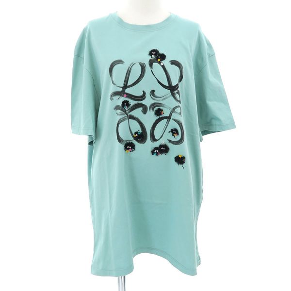 ■詳細情報ブランドロエベ商品タイプトップスランクBサイズM色青素材綿100%刺しゅう:アクリル繊維50%　ウール50%性別ユニセックス■当店の程度説明■コメント■採寸＃M　肩幅49cm　袖丈23cm　B108cm　着丈74cm■素材綿100...