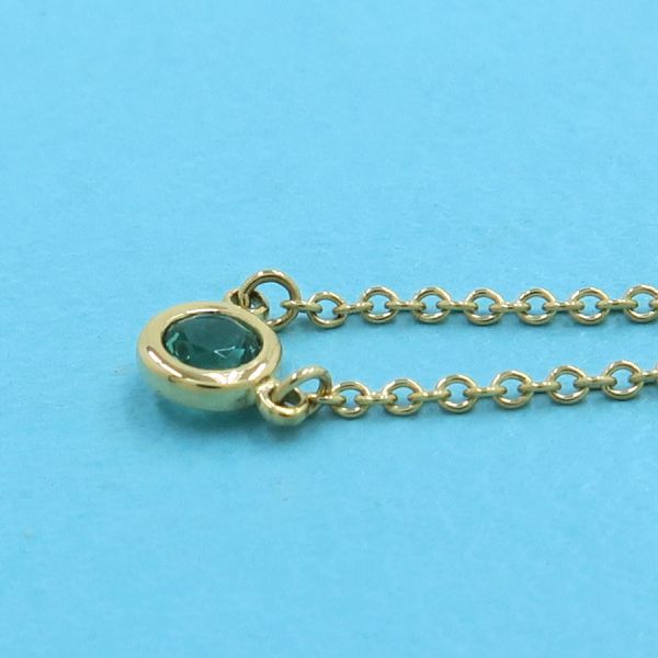 ティファニー カラーバイザヤードネックレス/エメラルド/E0.07ct 【無料ギフトラッピング】【Aランク】【中古】