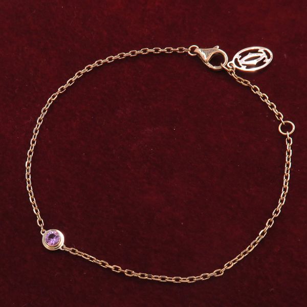 カルティエ ダムール(ディアマンレジェ)ブレス/ピンクサファイア 【無料ギフトラッピング】【Aランク】..