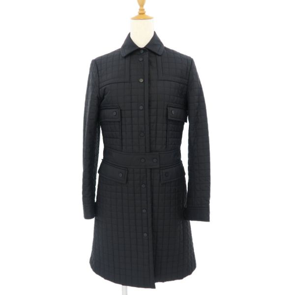 美品 SLVATORE FERRAGAMO トレンチコート L 黒 ブラック 35011535_1.jpg