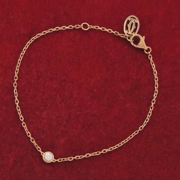 カルティエ ダムール(ディアマンレジェ)ブレスレット/SM 【無料ギフトラッピング】【Aランク】【中古】