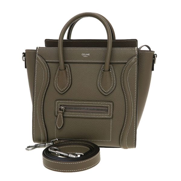 【スーパーセール限定特別価格商品】セリーヌ ラゲージ ナノ 189243DRU.09SO【Aランク】【中古】