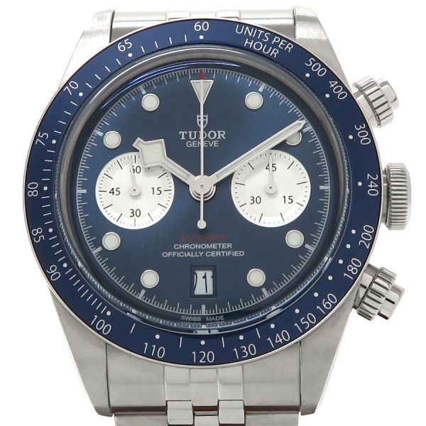 チュードル ブラックベイクロノ 41mm 79360B メンズ 腕時計【Aランク】【中古】