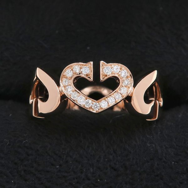 【中古】カルティエCハート1Pダイ...