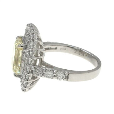 ダイヤリング/D3.02ct/エメラルドカット#12 【無料ギフトラッピング】【Aランク】【中古】