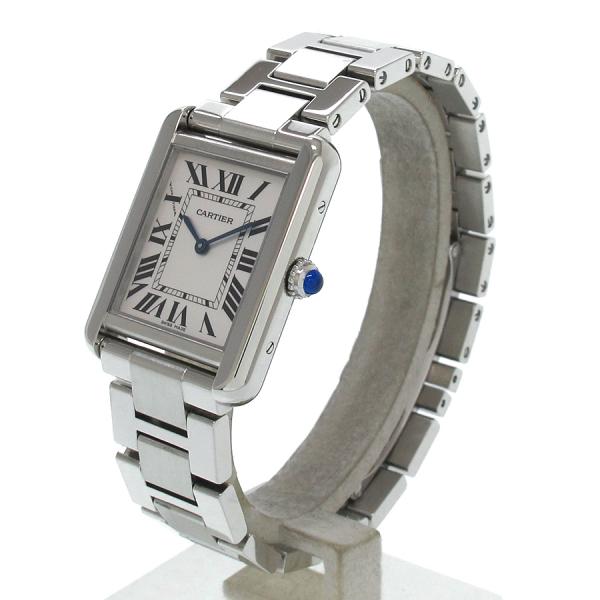 カルティエ タンクソロSM W:24.4×H:31mm W5200013 レディース 腕時計【Aランク】【中古】